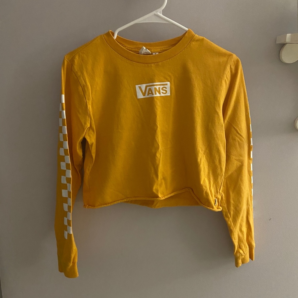vans long sleeve cropped top